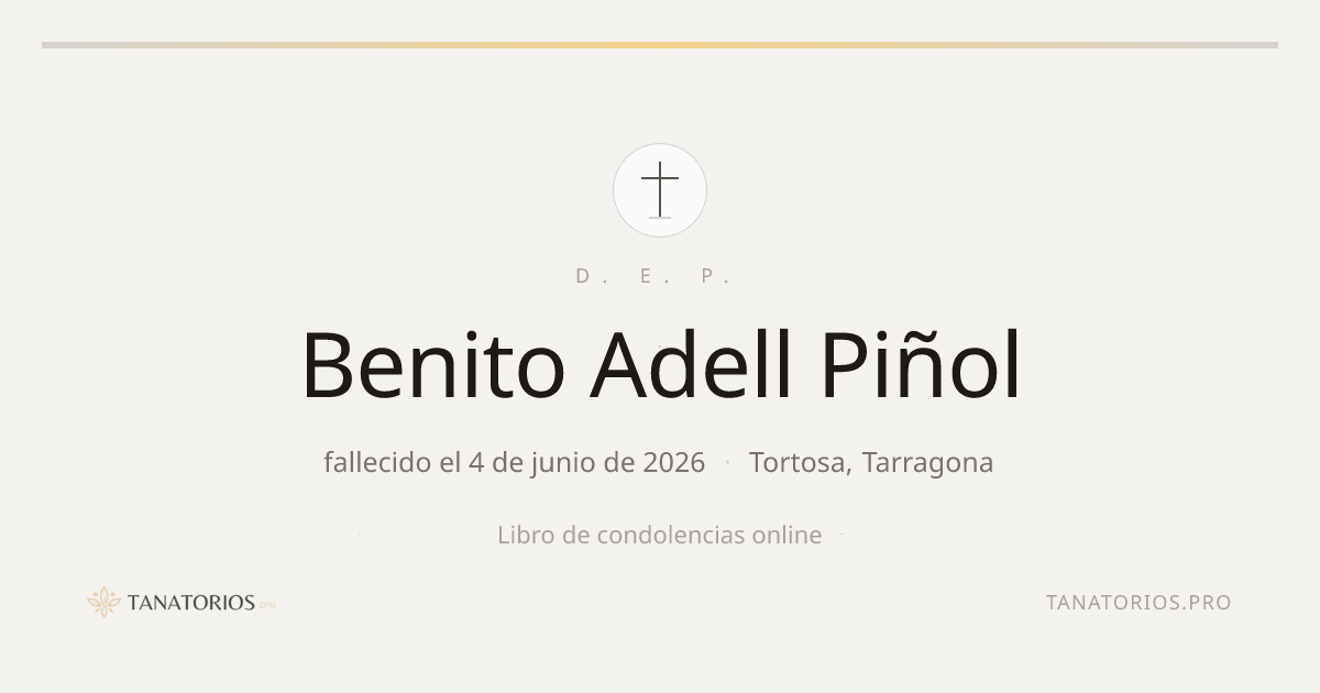 Memorial de Benito Adell Piñol