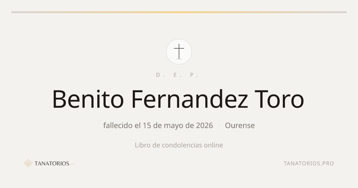 Memorial de Benito Fernandez Toro