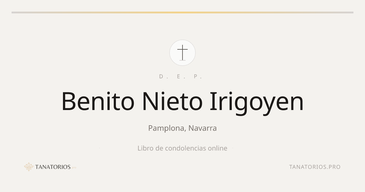 Memorial de Benito Nieto Irigoyen