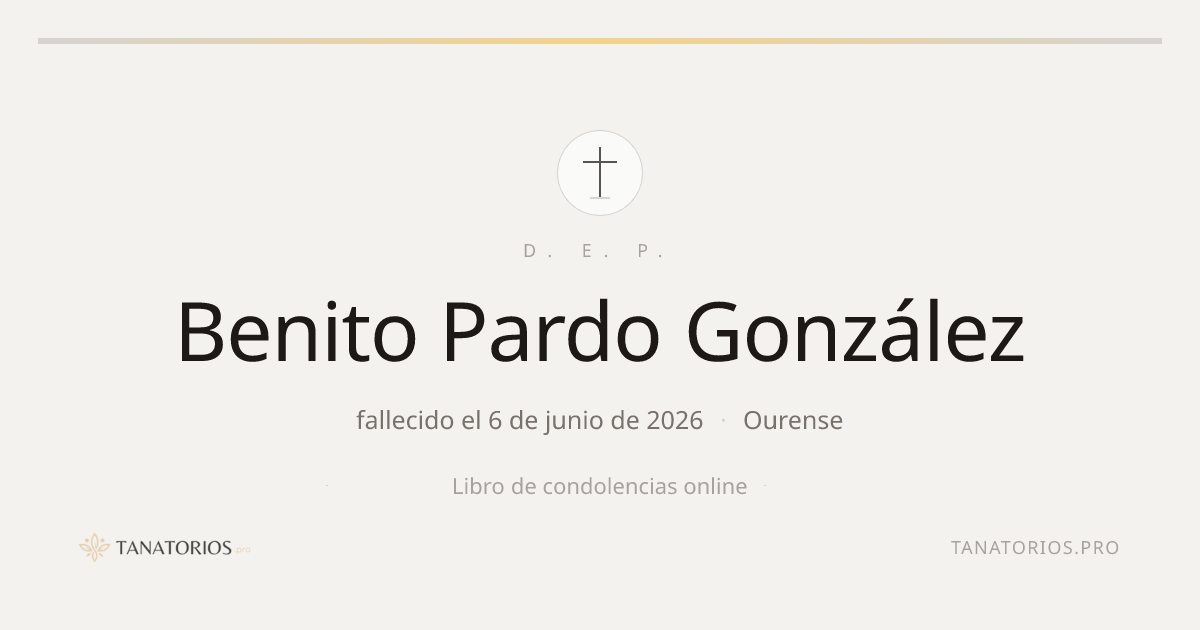 Memorial de Benito	Pardo González