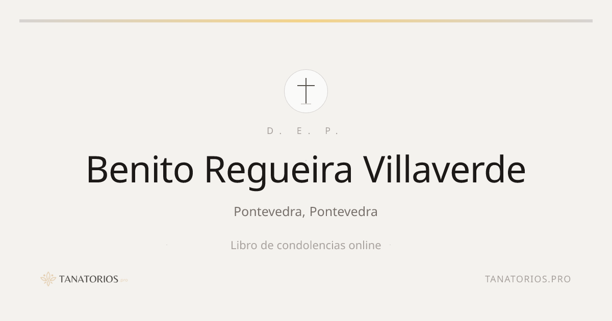 Memorial de Benito Regueira Villaverde