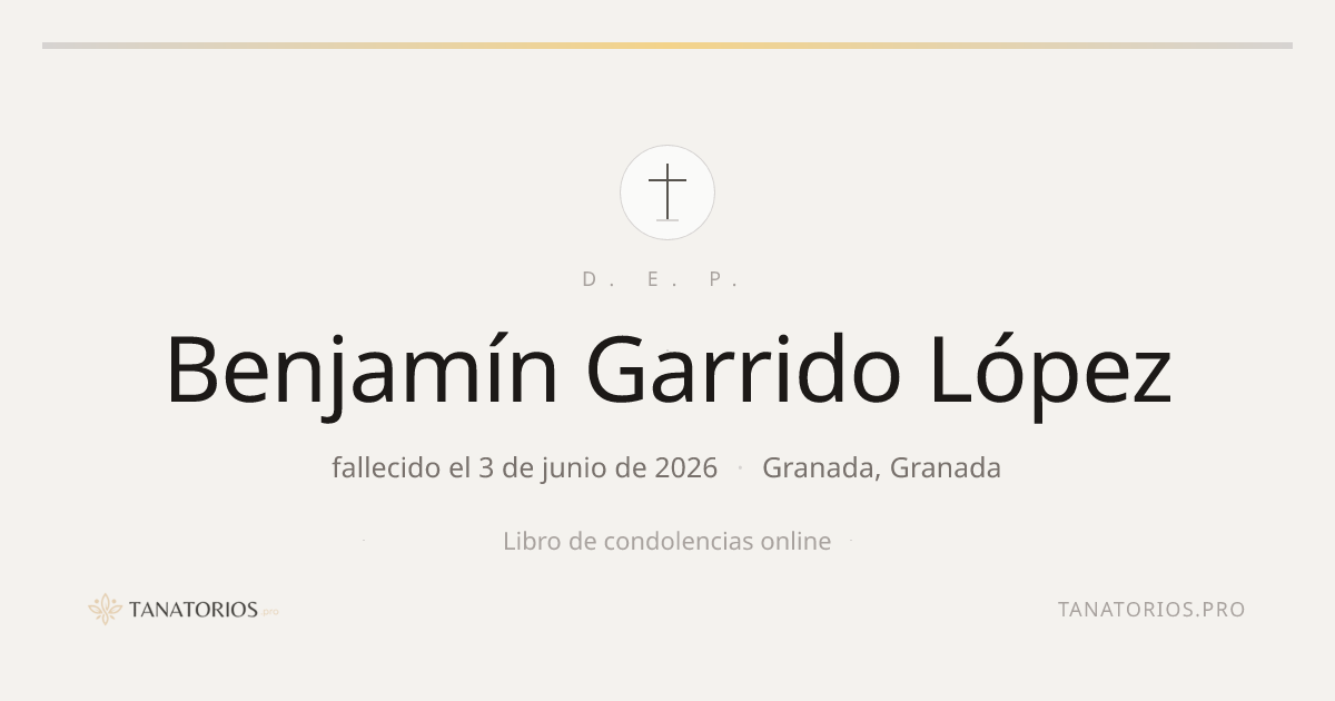 Memorial de Benjamín Garrido López