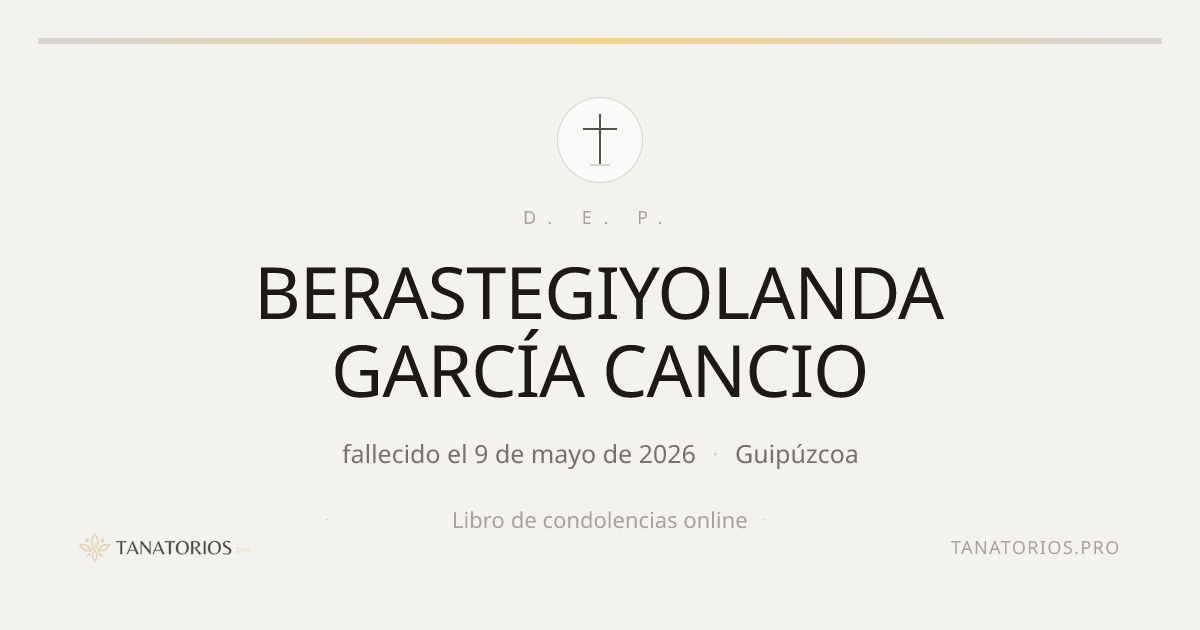 Memorial de BERASTEGIYOLANDA GARCÍA CANCIO