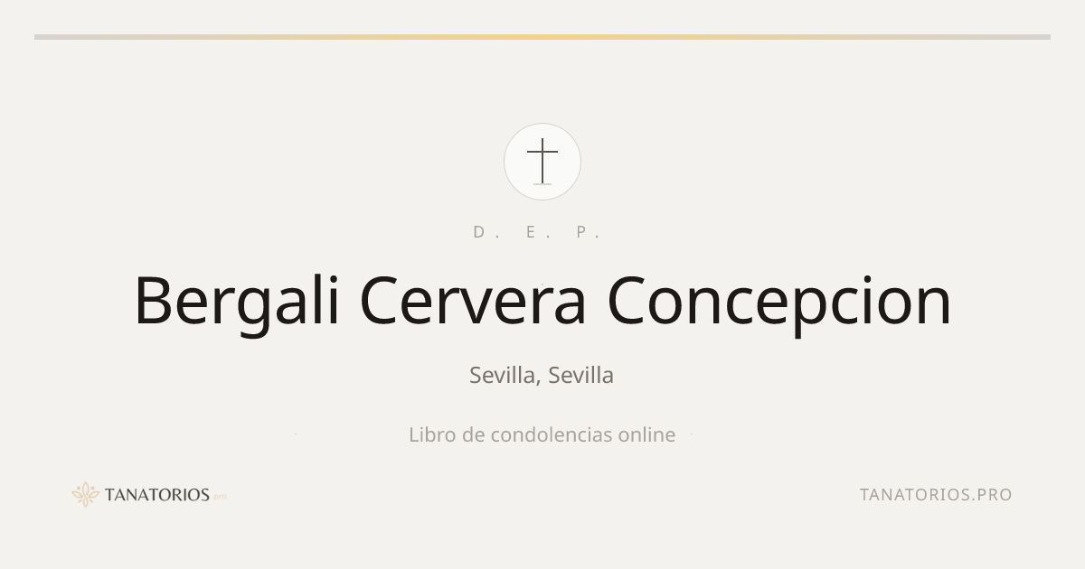 Memorial de Bergali Cervera Concepcion