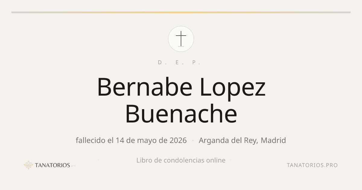 Memorial de Bernabe Lopez Buenache