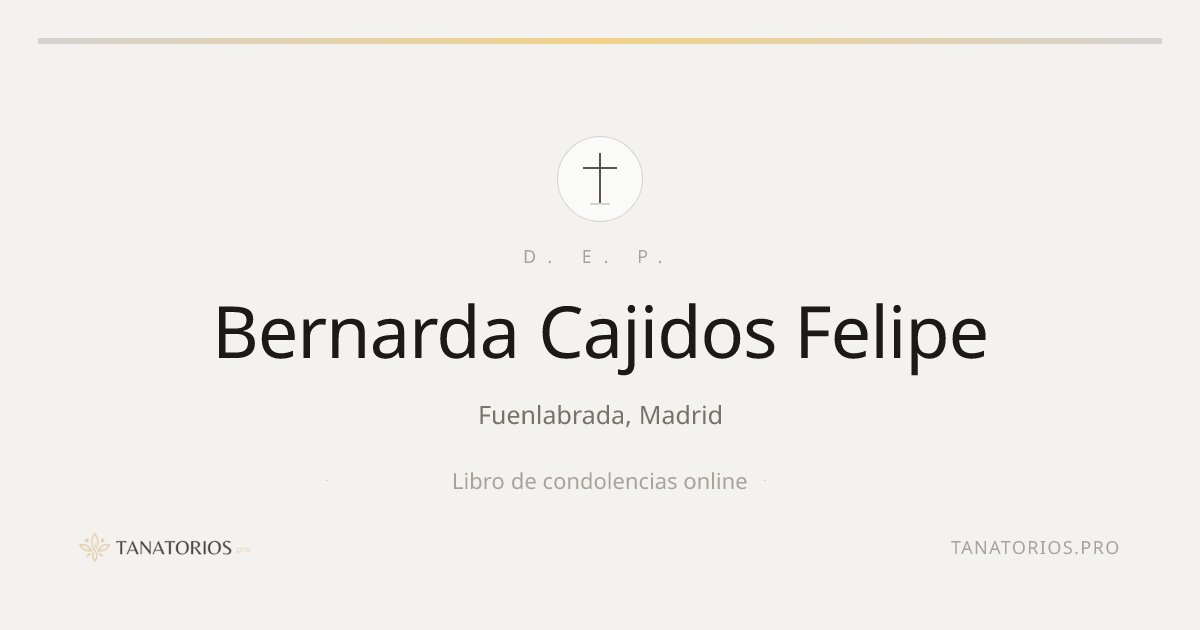 Memorial de Bernarda Cajidos Felipe