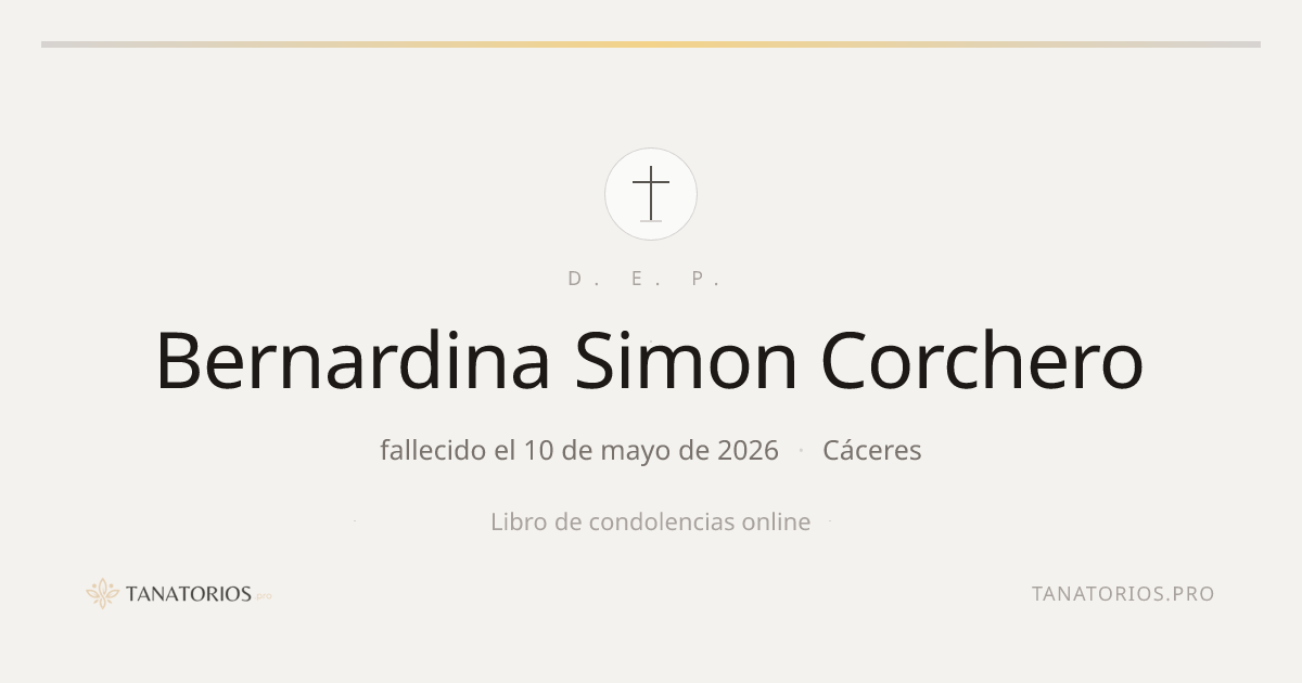 Memorial de Bernardina Simon Corchero