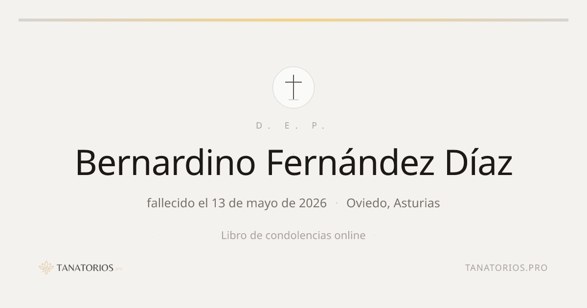 Memorial de Bernardino Fernández Díaz