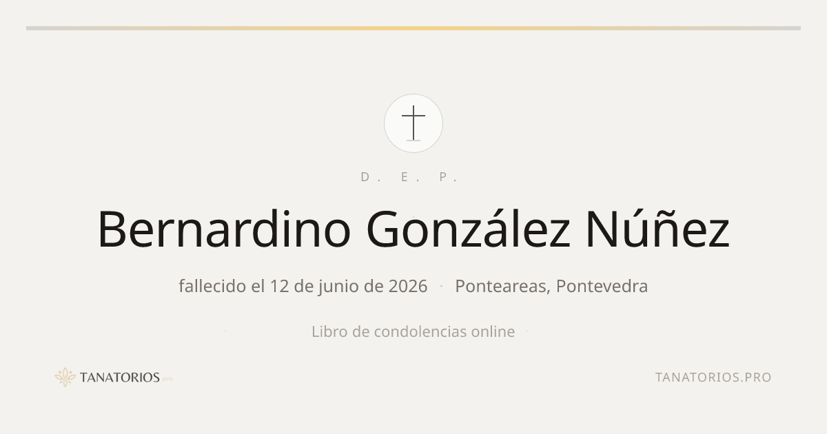Memorial de Bernardino González Núñez