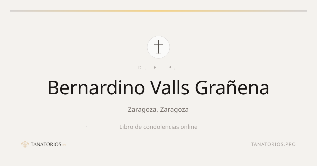Memorial de Bernardino Valls Grañena