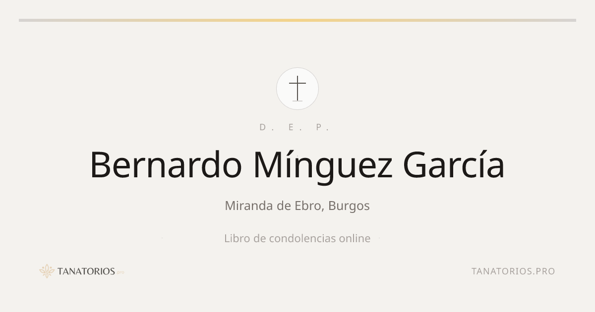 Memorial de Bernardo Mínguez García