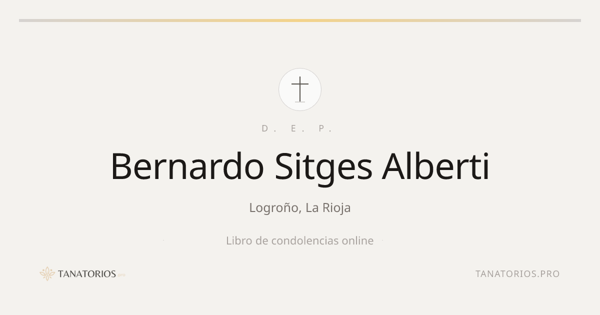 Memorial de Bernardo Sitges Alberti
