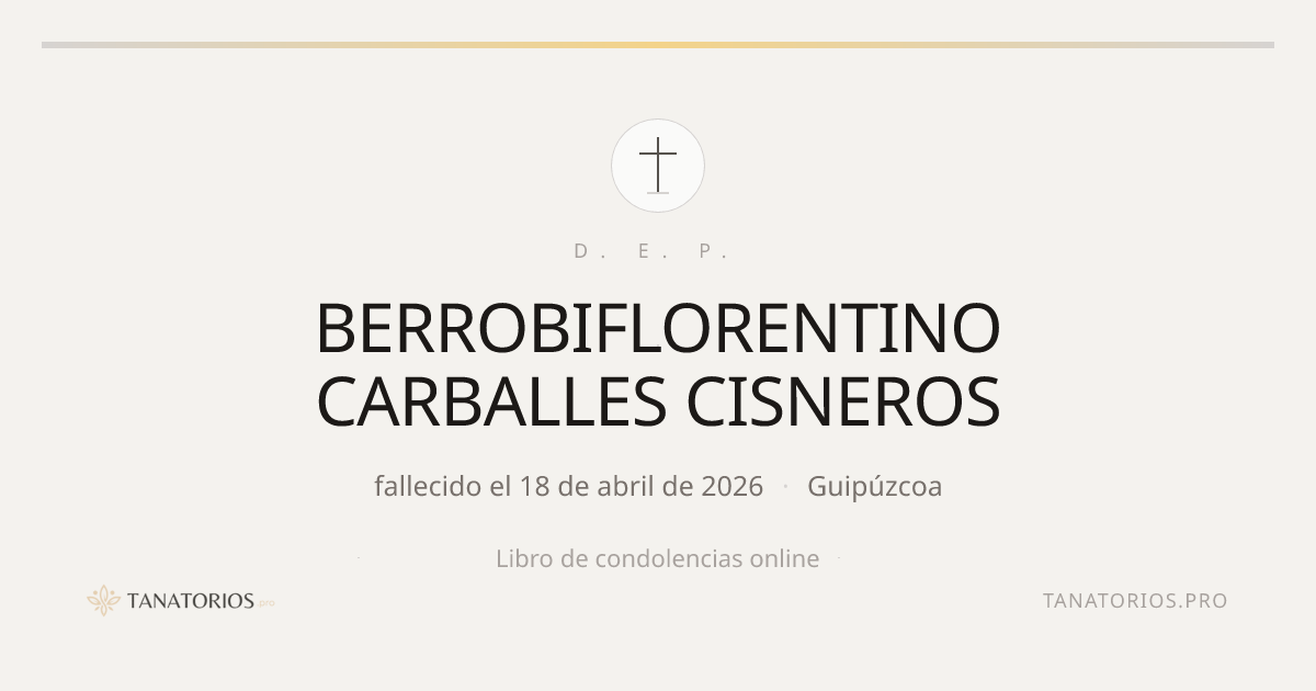 Memorial de BERROBIFLORENTINO CARBALLES CISNEROS