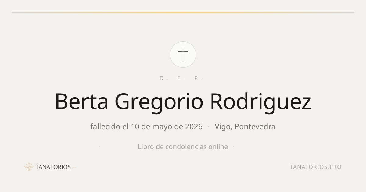 Memorial de Berta Gregorio Rodriguez