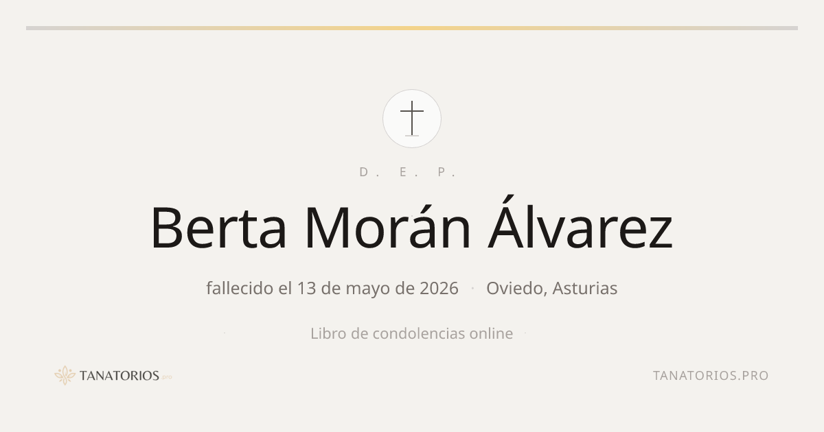 Memorial de Berta Morán Álvarez