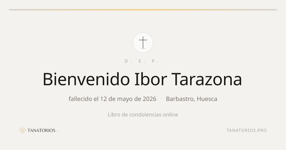 Memorial de Bienvenido Ibor Tarazona