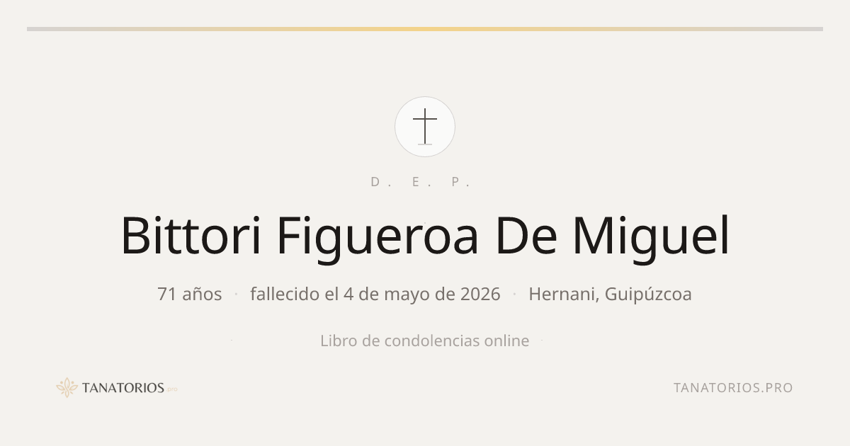 Memorial de Bittori Figueroa De Miguel