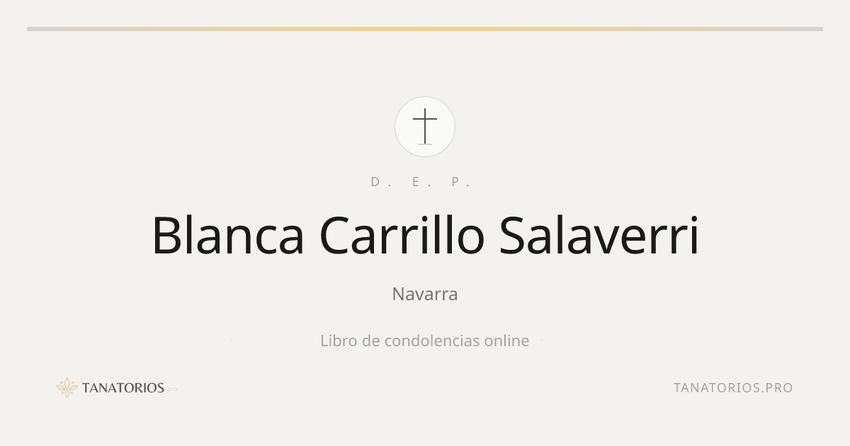 Memorial de Blanca Carrillo Salaverri