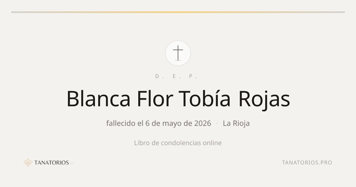 Memorial de Blanca Flor Tobía Rojas