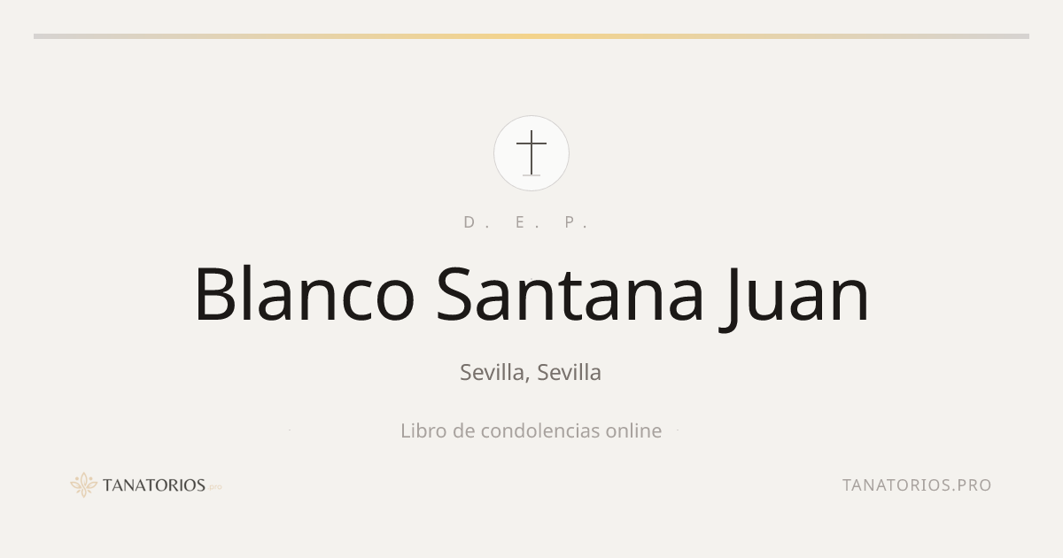 Memorial de Blanco Santana Juan