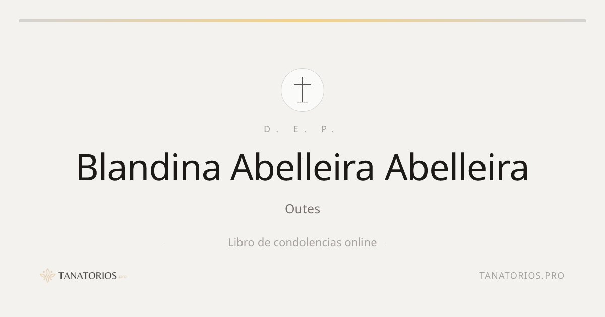 Memorial de Blandina Abelleira Abelleira