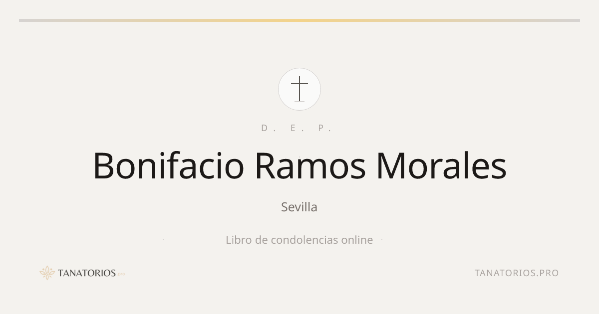 Memorial de Bonifacio Ramos Morales