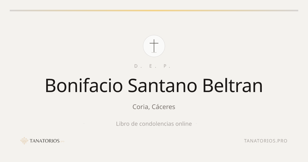 Memorial de Bonifacio Santano Beltran