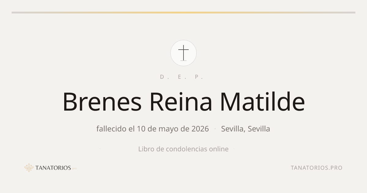 Memorial de Brenes Reina Matilde