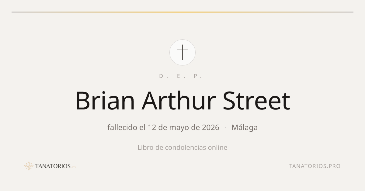 Memorial de Brian Arthur Street