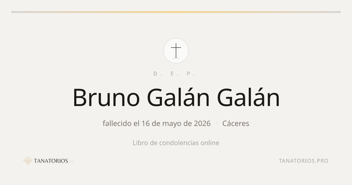 Memorial de Bruno Galán Galán