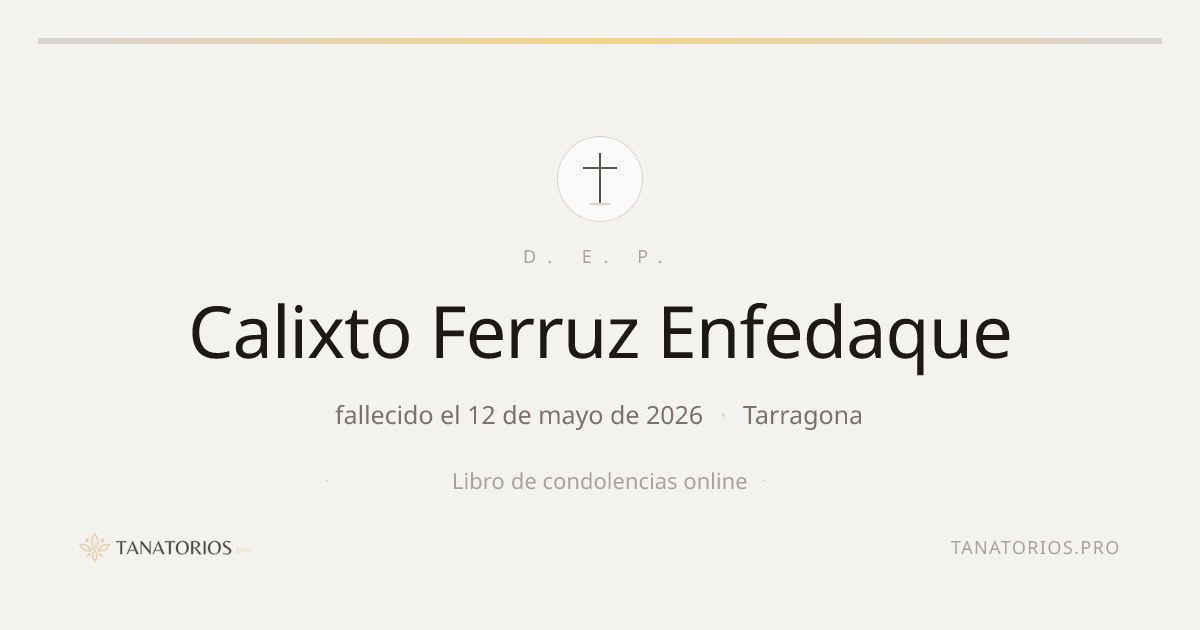 Memorial de Calixto Ferruz Enfedaque