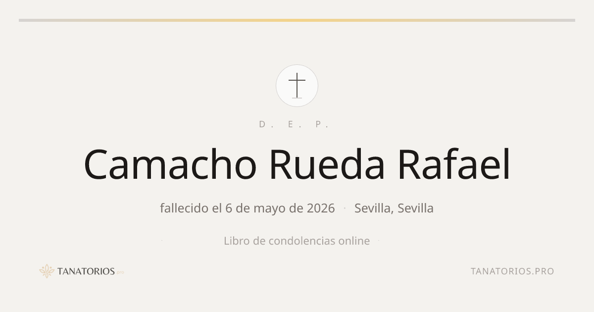 Memorial de Camacho Rueda Rafael