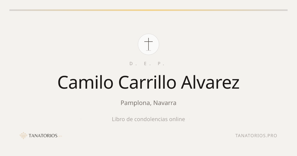 Memorial de Camilo Carrillo Alvarez