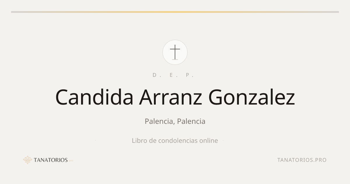 Memorial de Candida Arranz Gonzalez
