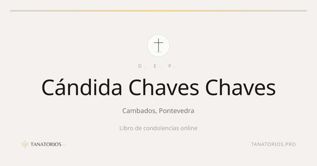 Memorial de Cándida Chaves Chaves