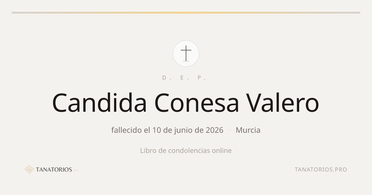 Memorial de Candida Conesa Valero