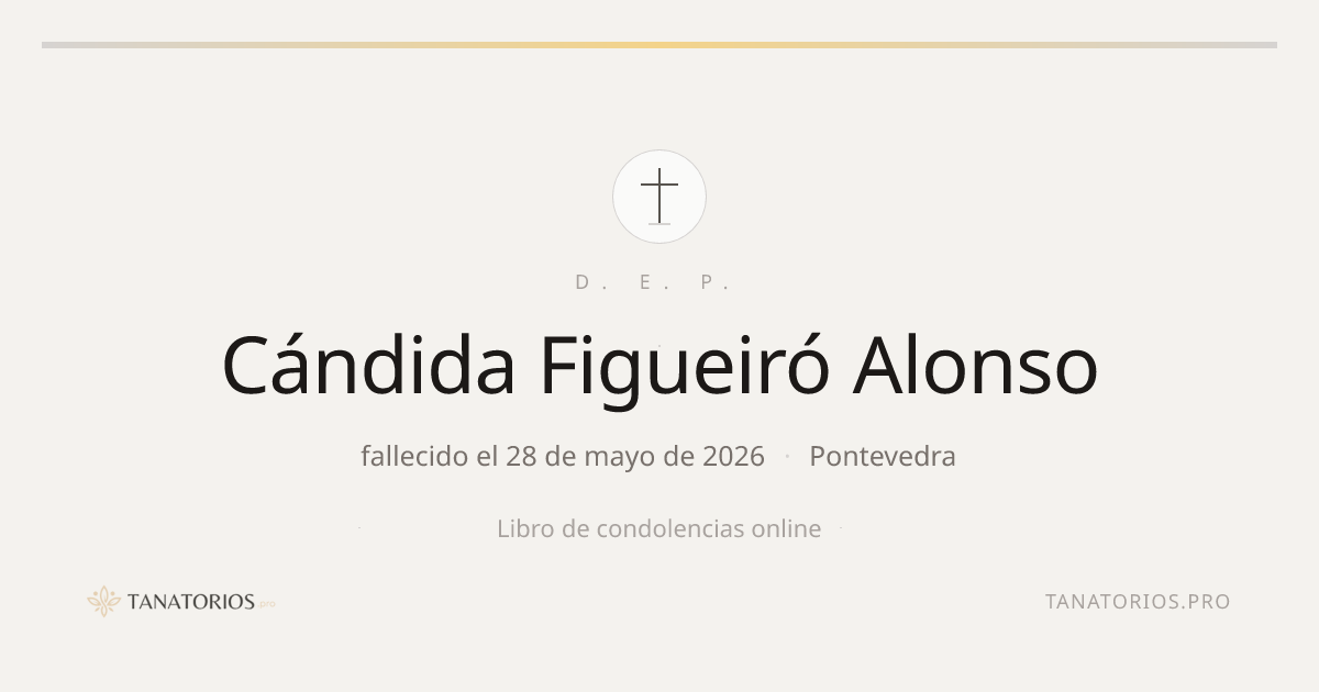 Memorial de Cándida Figueiró Alonso