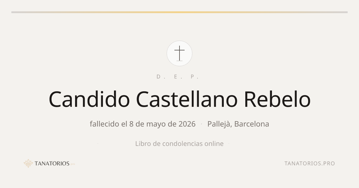 Memorial de Candido Castellano Rebelo