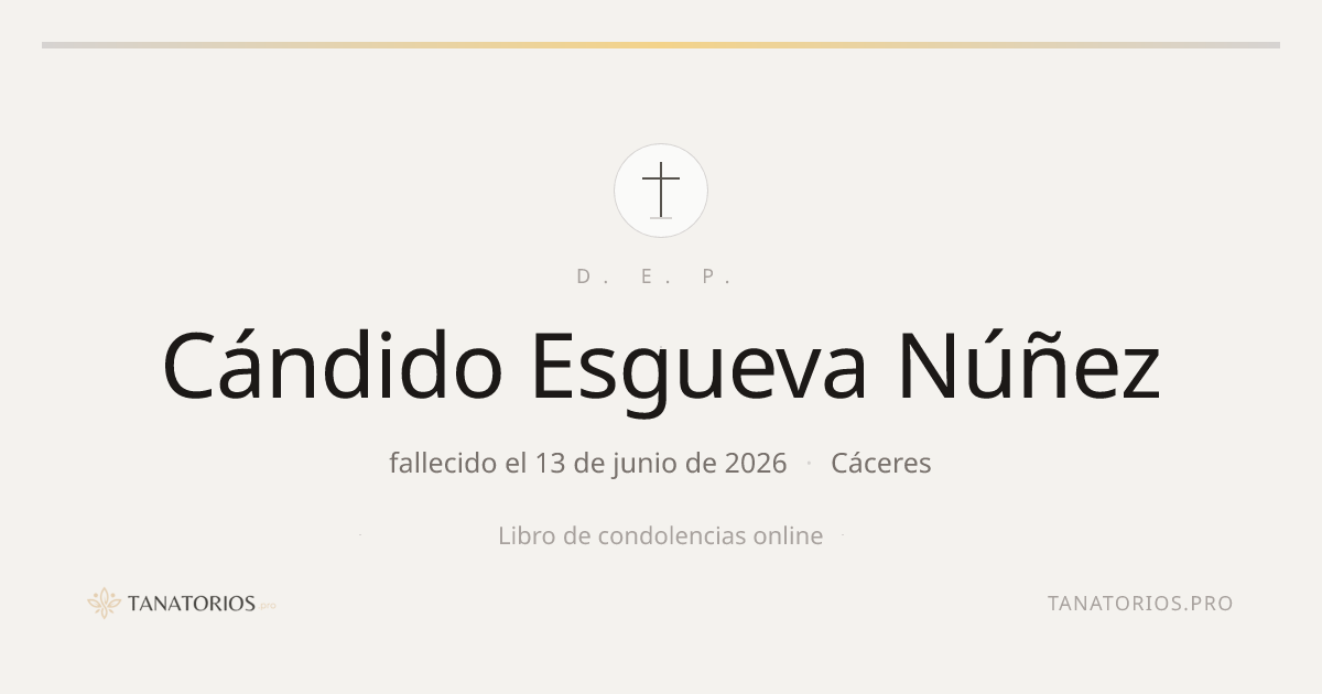 Memorial de Cándido Esgueva Núñez