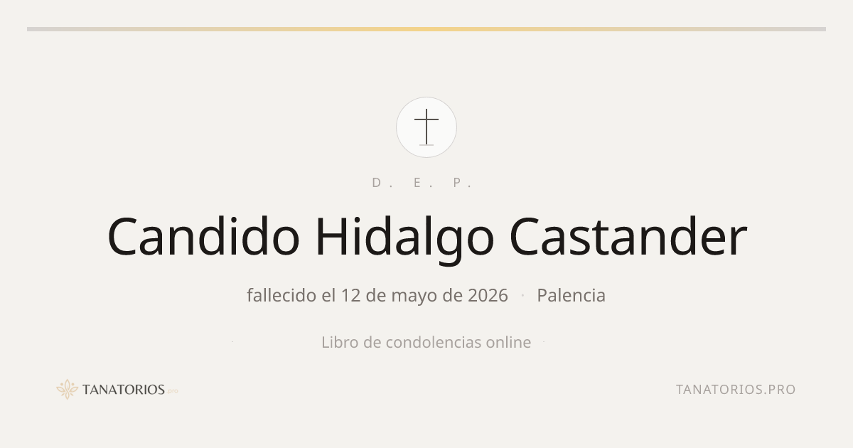 Memorial de Candido Hidalgo Castander