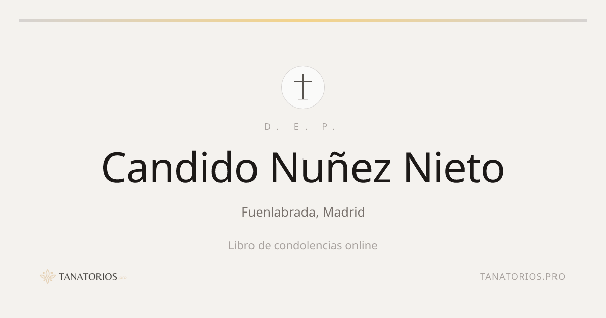 Memorial de Candido Nuñez Nieto