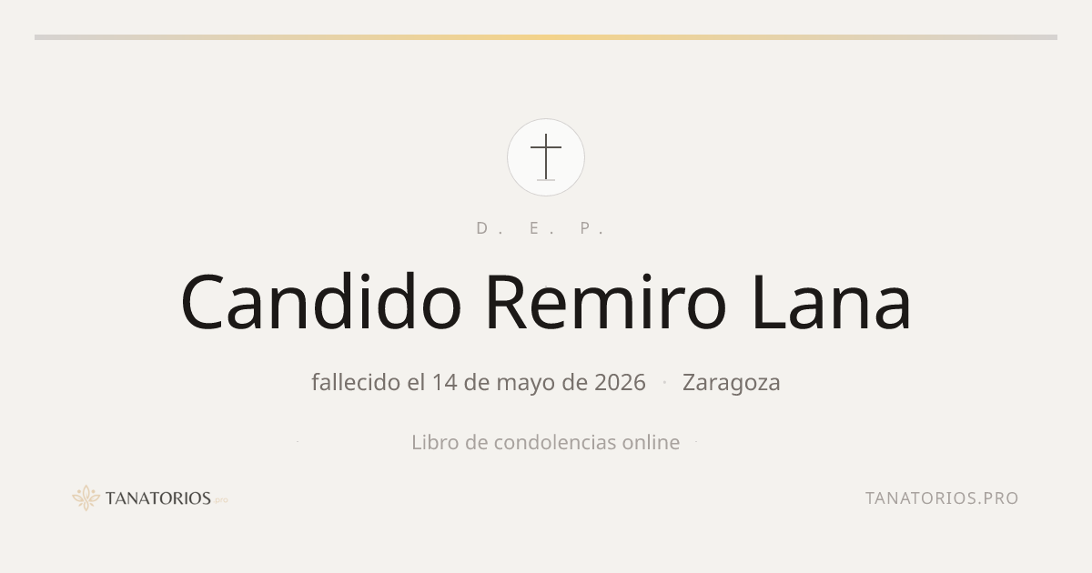 Memorial de Candido Remiro Lana
