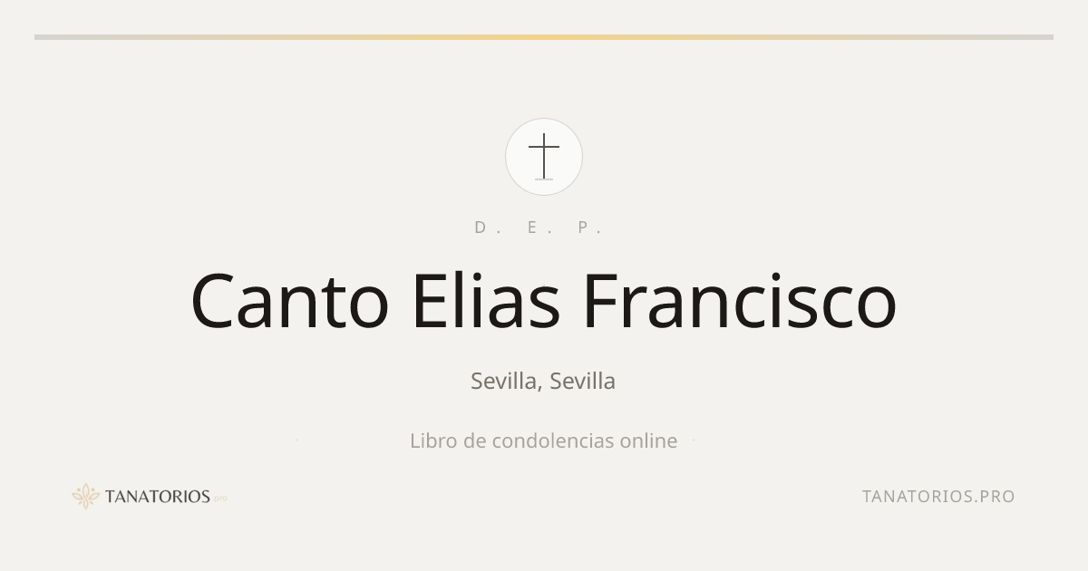 Memorial de Canto Elias Francisco
