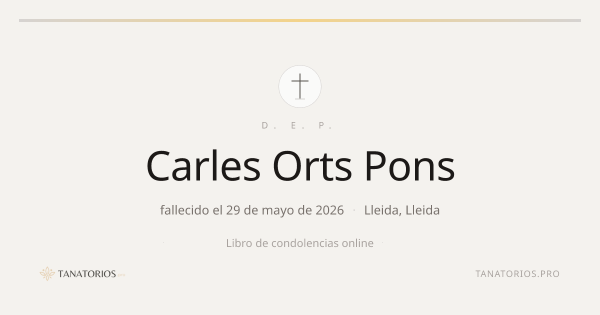 Memorial de Carles Orts Pons