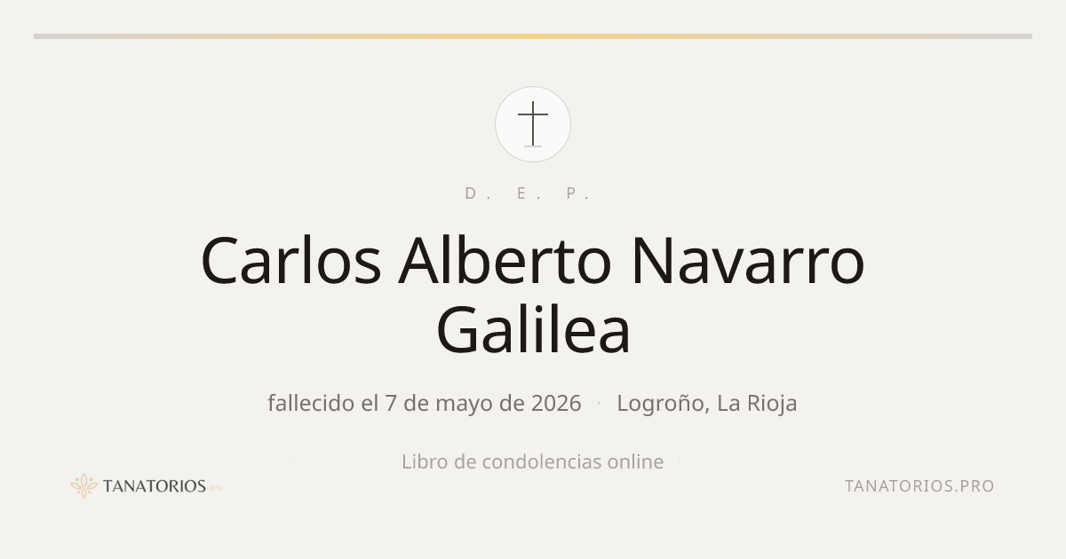 Memorial de Carlos Alberto Navarro Galilea