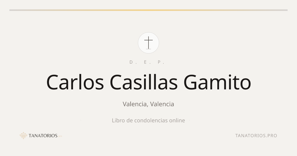 Memorial de Carlos Casillas Gamito