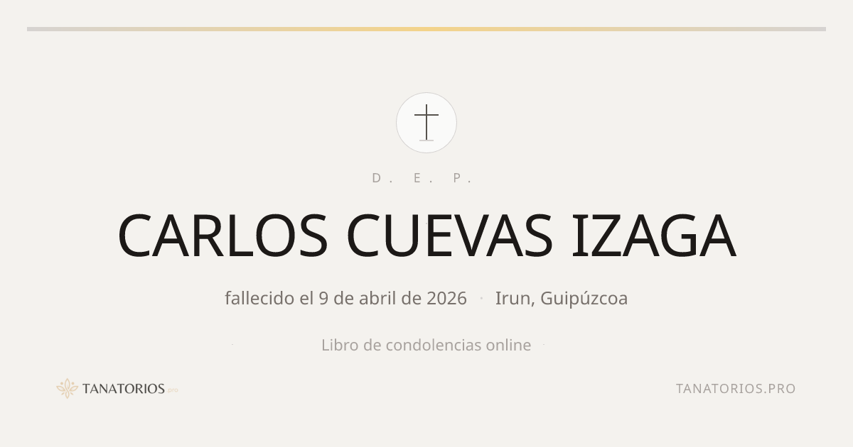 Memorial de CARLOS CUEVAS IZAGA