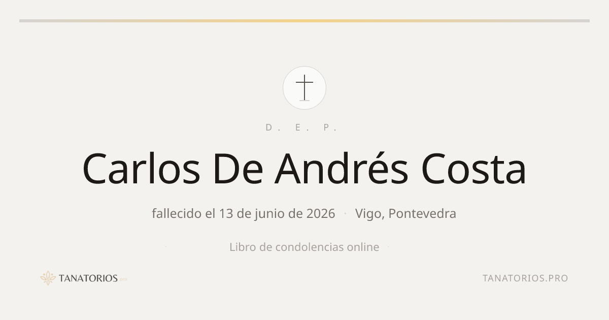 Memorial de Carlos De Andrés Costa