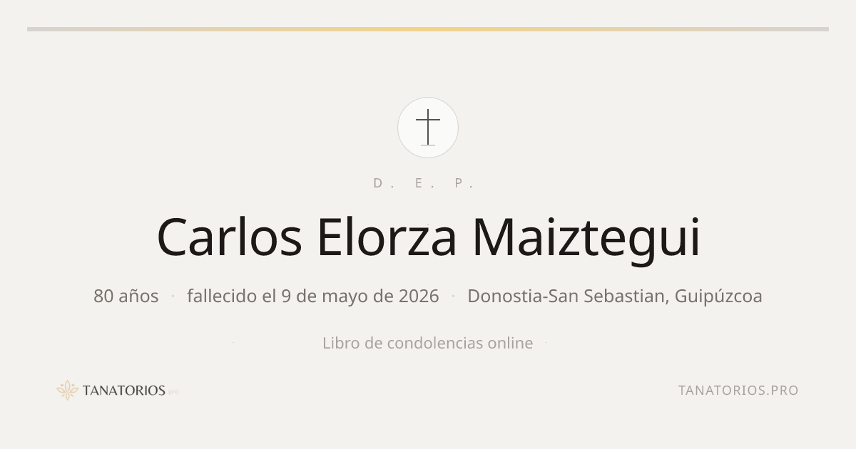 Memorial de Carlos Elorza Maiztegui