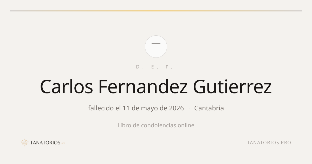 Memorial de Carlos Fernandez Gutierrez